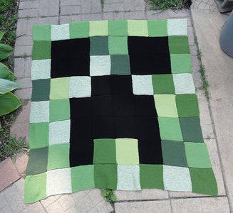 Minecraft Creeper Afghan