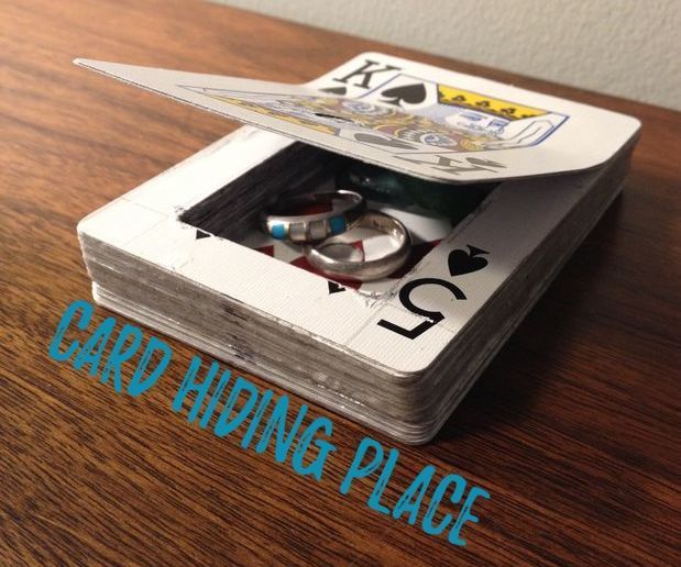 Inconspicuous Card Hiding Place
