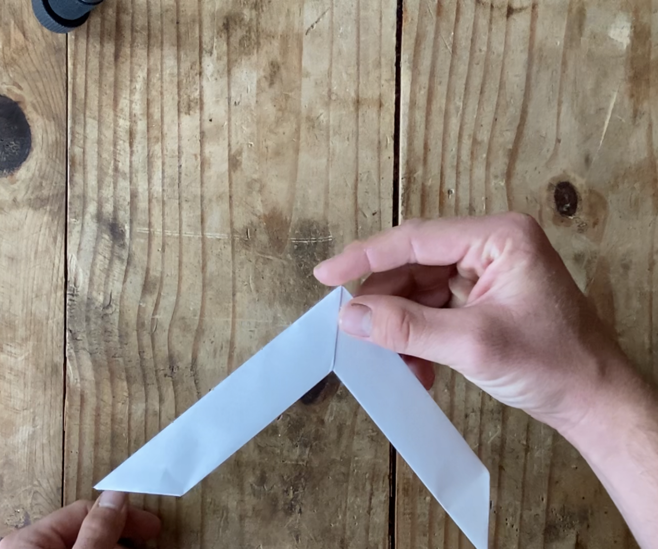 Making an Origami Boomerang