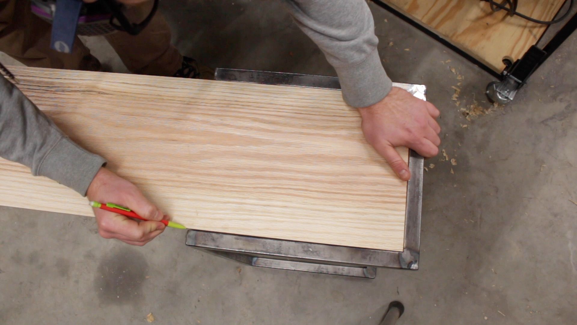 C Table DIY SlideUnder Sofa or End Table Welding and Wood Project