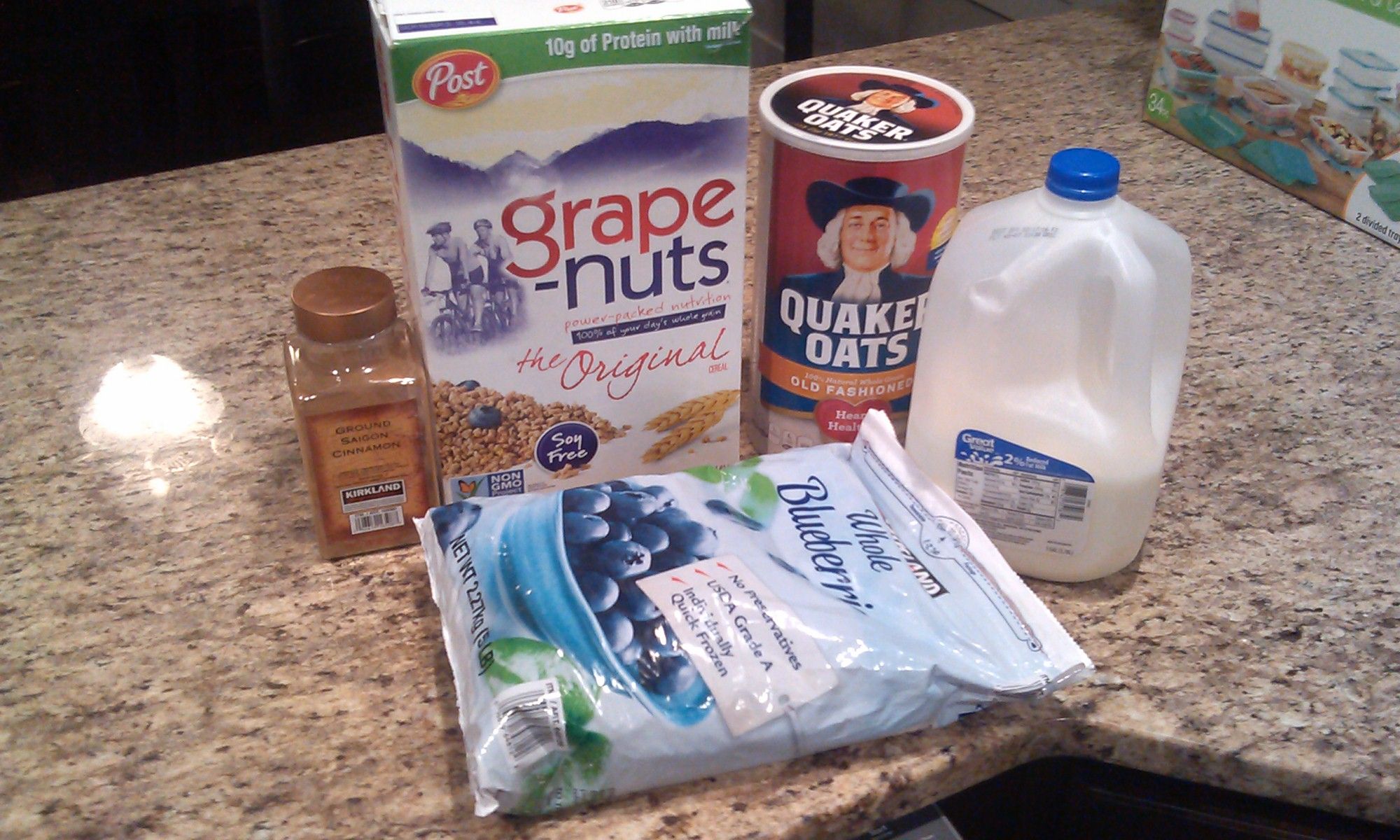 Cold Hearty Blueberry Breakfast