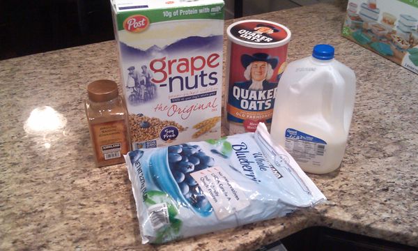 Cold Hearty Blueberry Breakfast