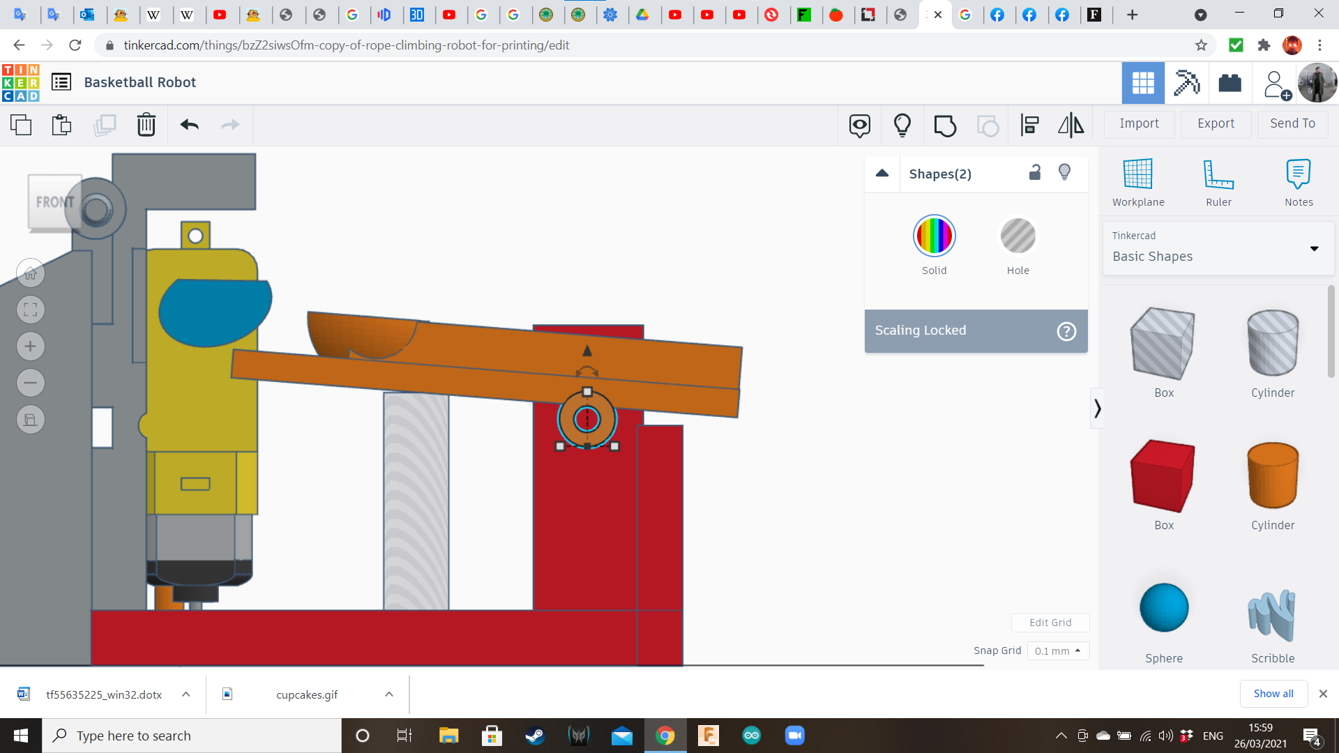 Tinkercad Robotics for School Basketball Machine! 16 Steps (with