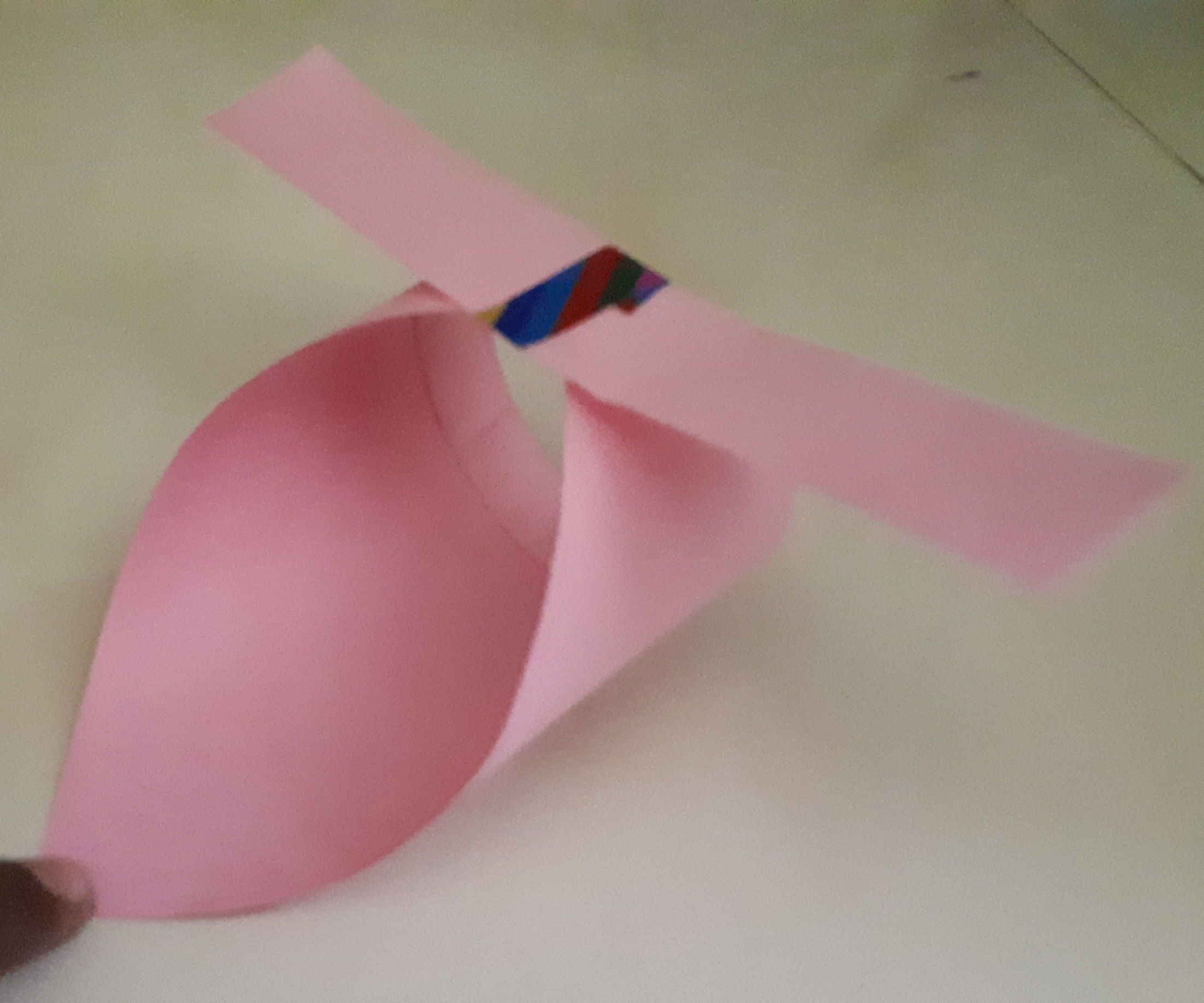Tubular Paper Plane With Wings