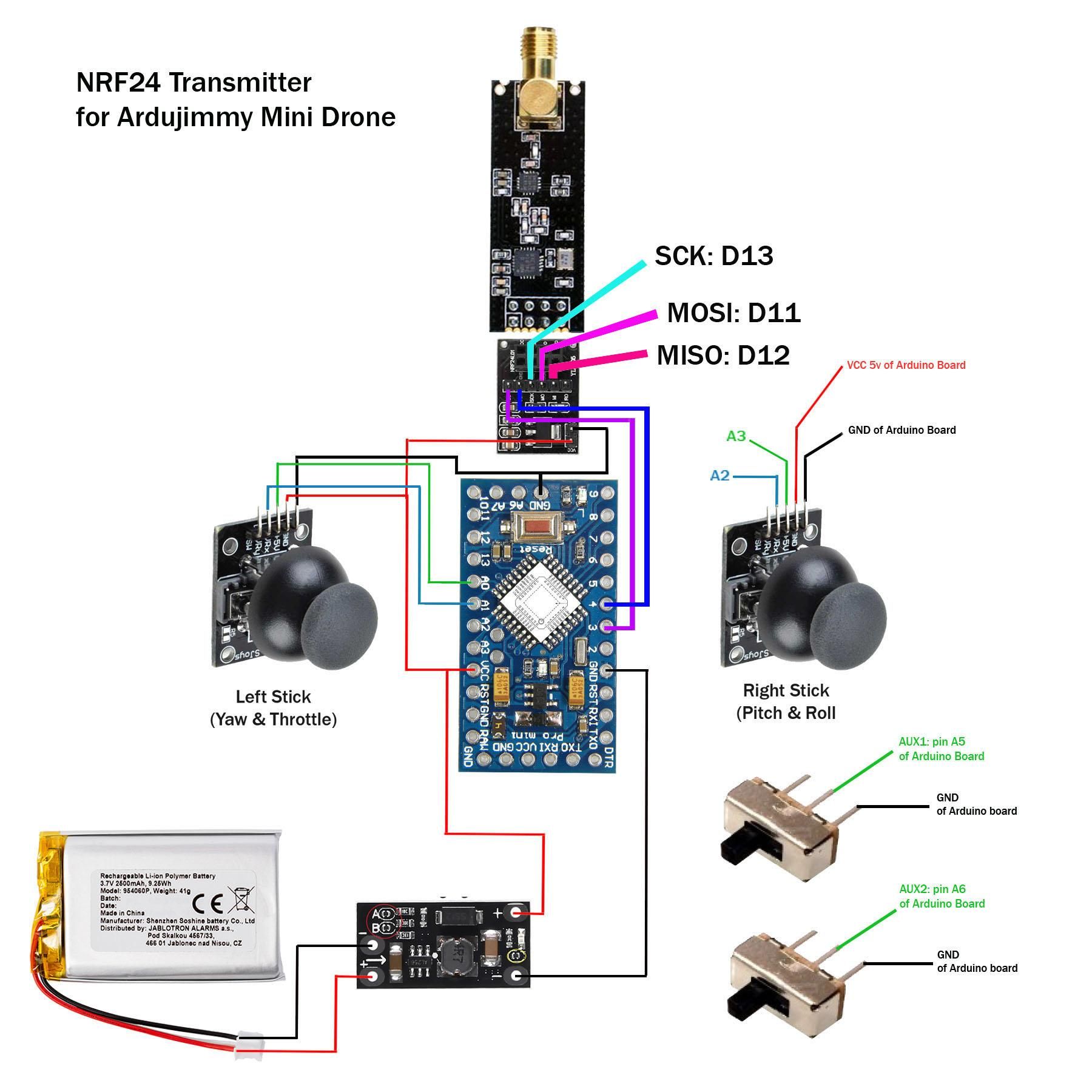 Drone Arduino Code Arduino Drone Circuit Diagram