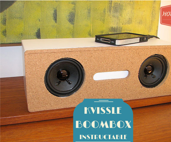 DIY Magazine Rack Transformation to a Kvissle Bookend Audio Boom Box