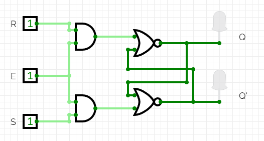 Constructing the Gated SR Latch: Logic Connections