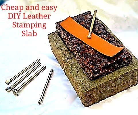 DIY Granite Slab for Leather Stamping