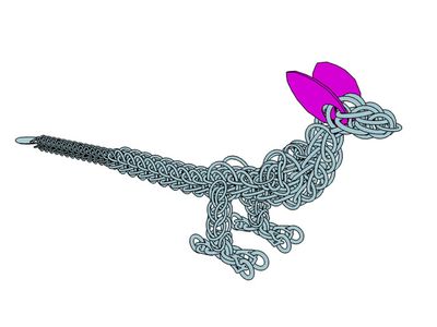Walking Dragon With Wings: Back Legs