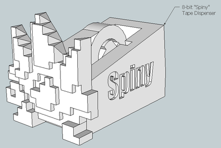 Spiny 8-bit Tape Koopa