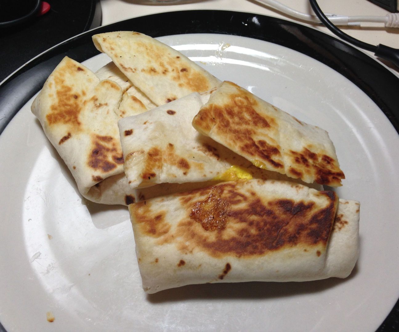 Peanut Butter, Jelly, and Egg Breakfast Wrap