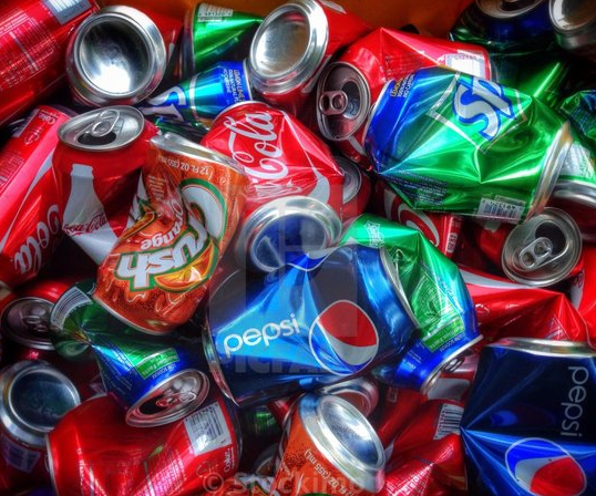 Repurposed Soda Cans