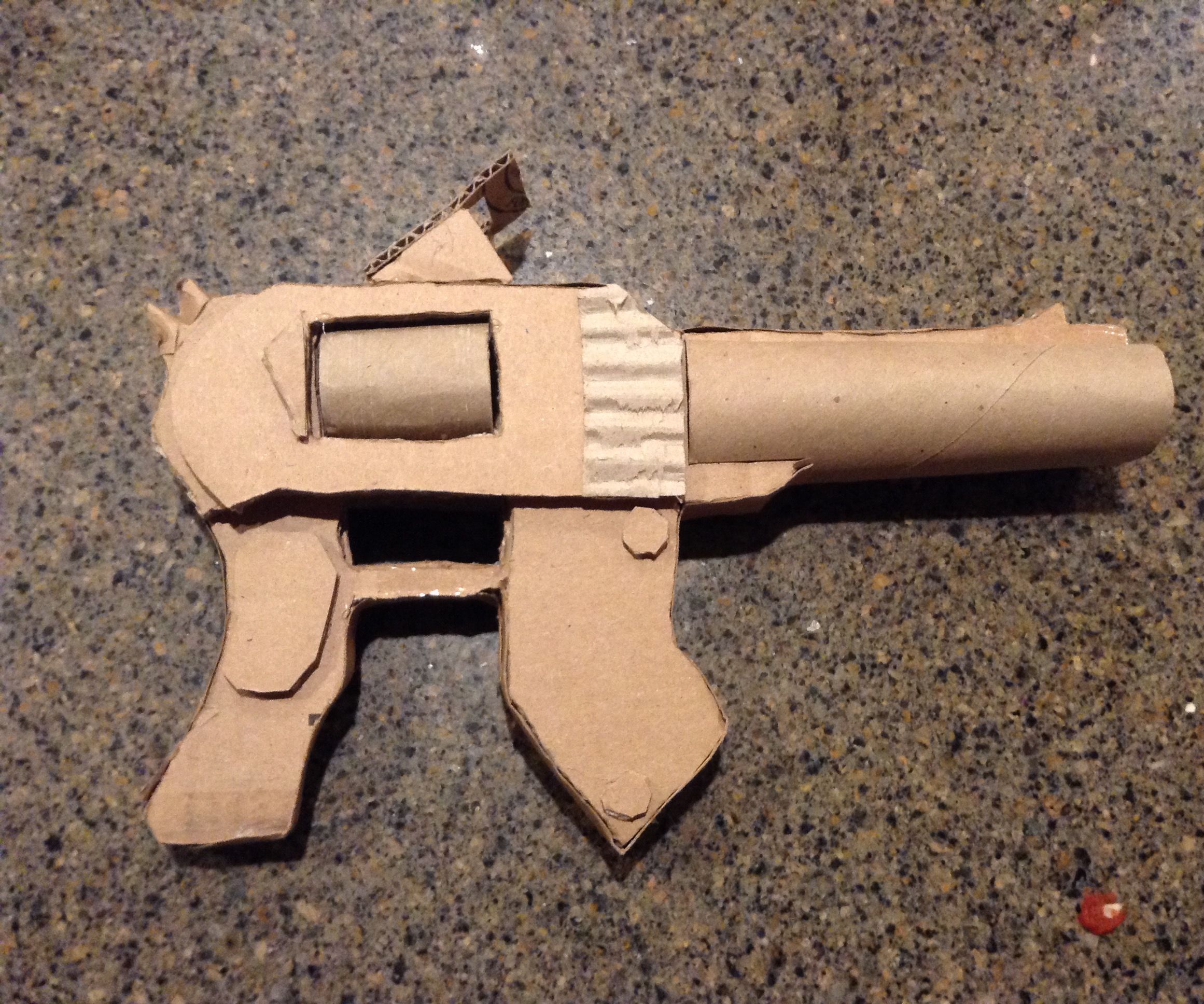 3D Cardboard Gun Model