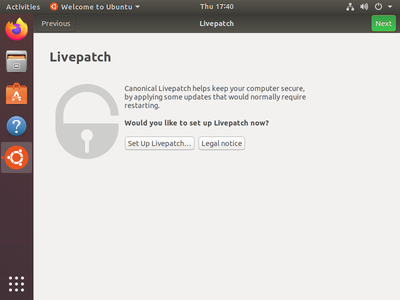 Creation of a "Ubuntu 18.04" VM