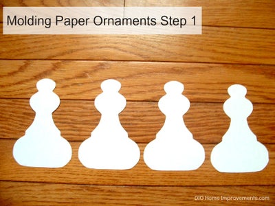Architectural Inspired Molding Paper Ornaments