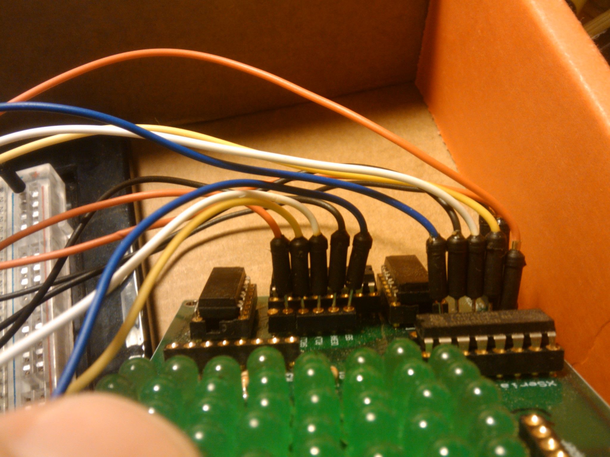 Arduino LED matrix with Wii Nunchuck Control
