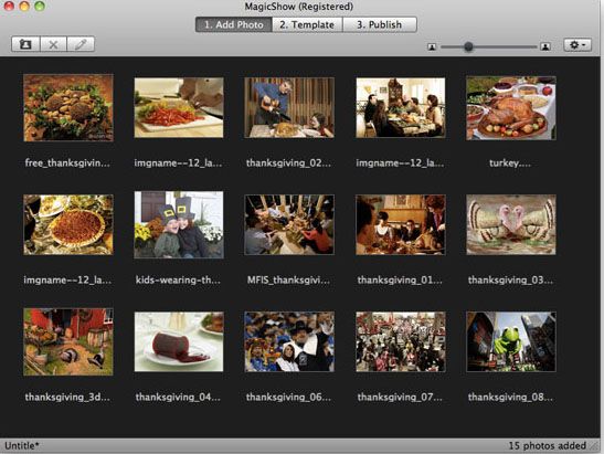 Make a Thanksgiving Flash Photo Slideshow on Mac