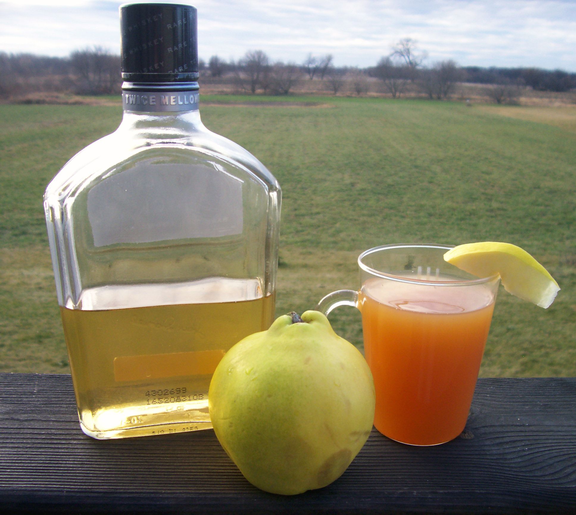 Homemade Quince Liqueur