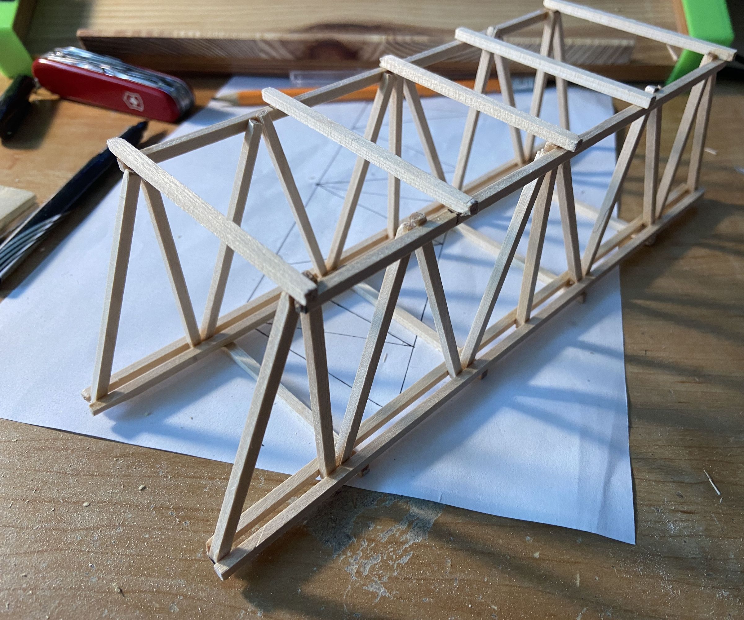 Designing a Wooden Rigid Frame Bridge Model