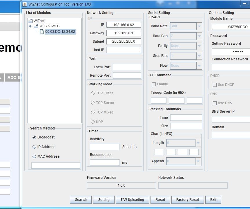 WEB Firmware Update on WIZwiki-W7500ECO Platform