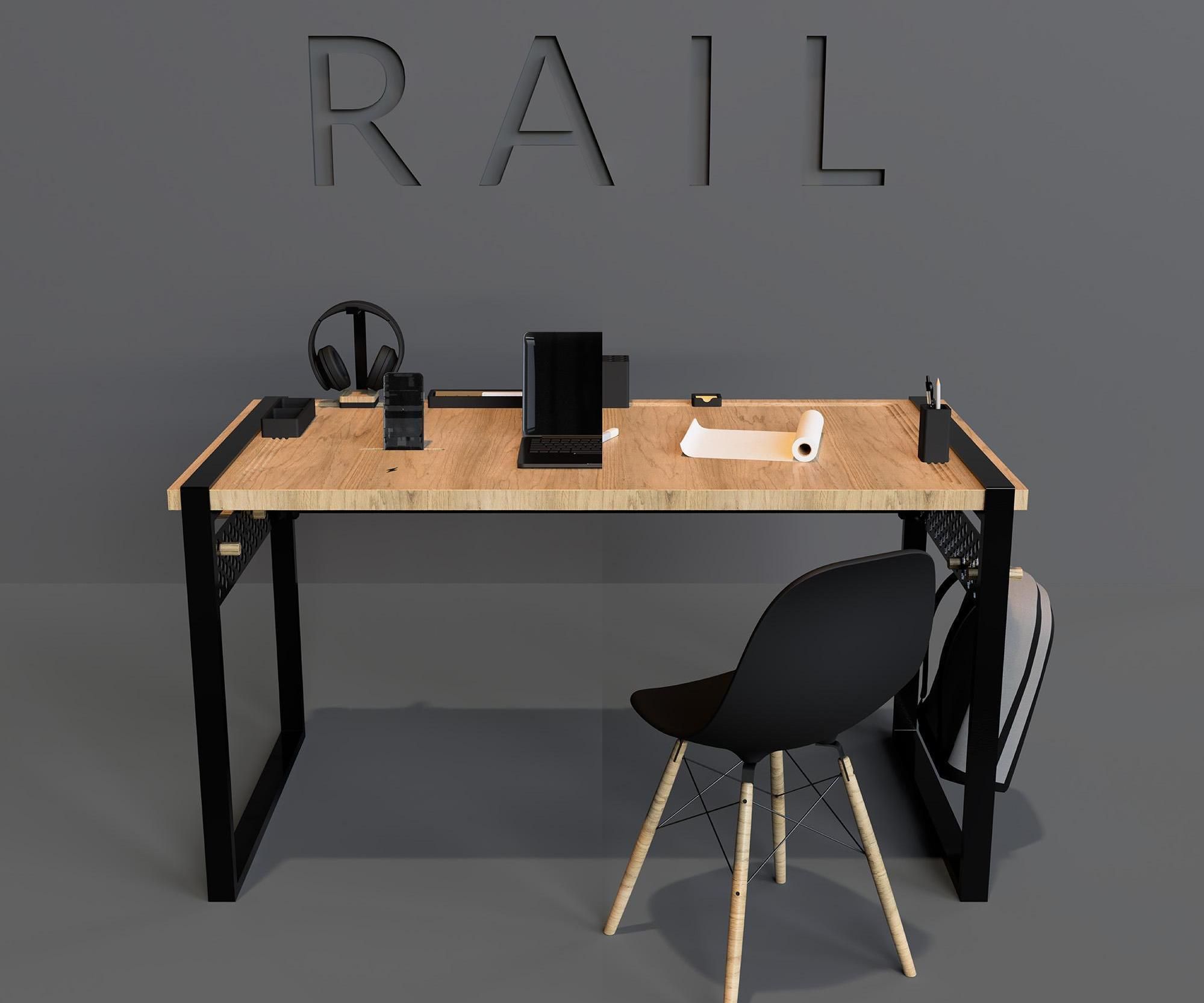 Rail Desk Organizer