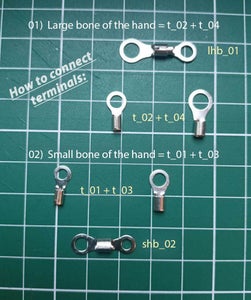 Assembling a Hand From Galvanized Clamps