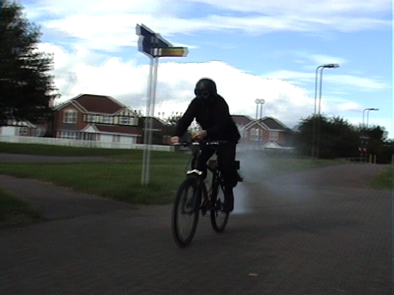 Environmentally Friendly Rocket Bike.