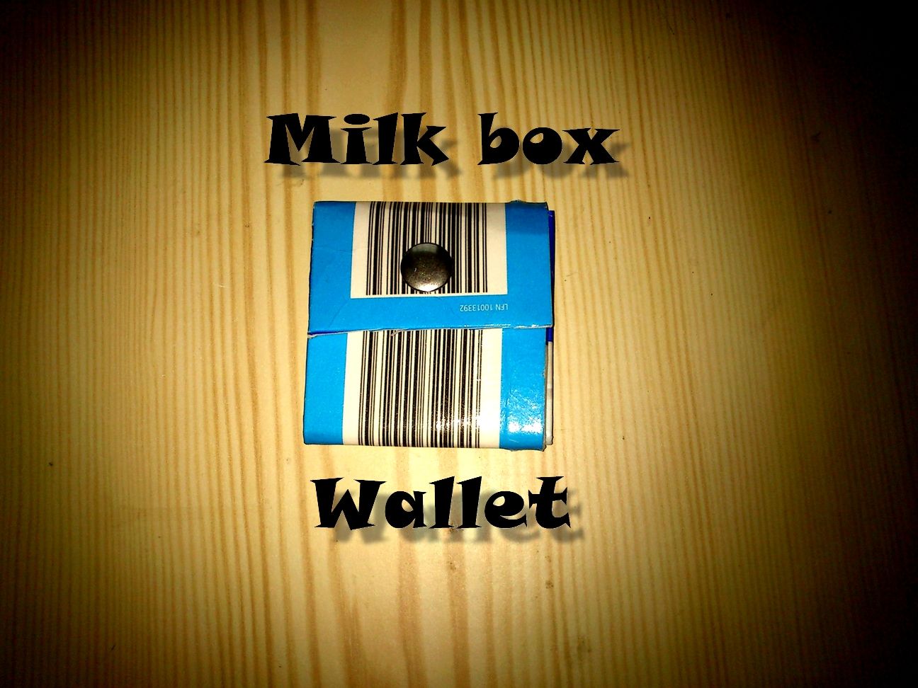 Milk Box Paper Wallet