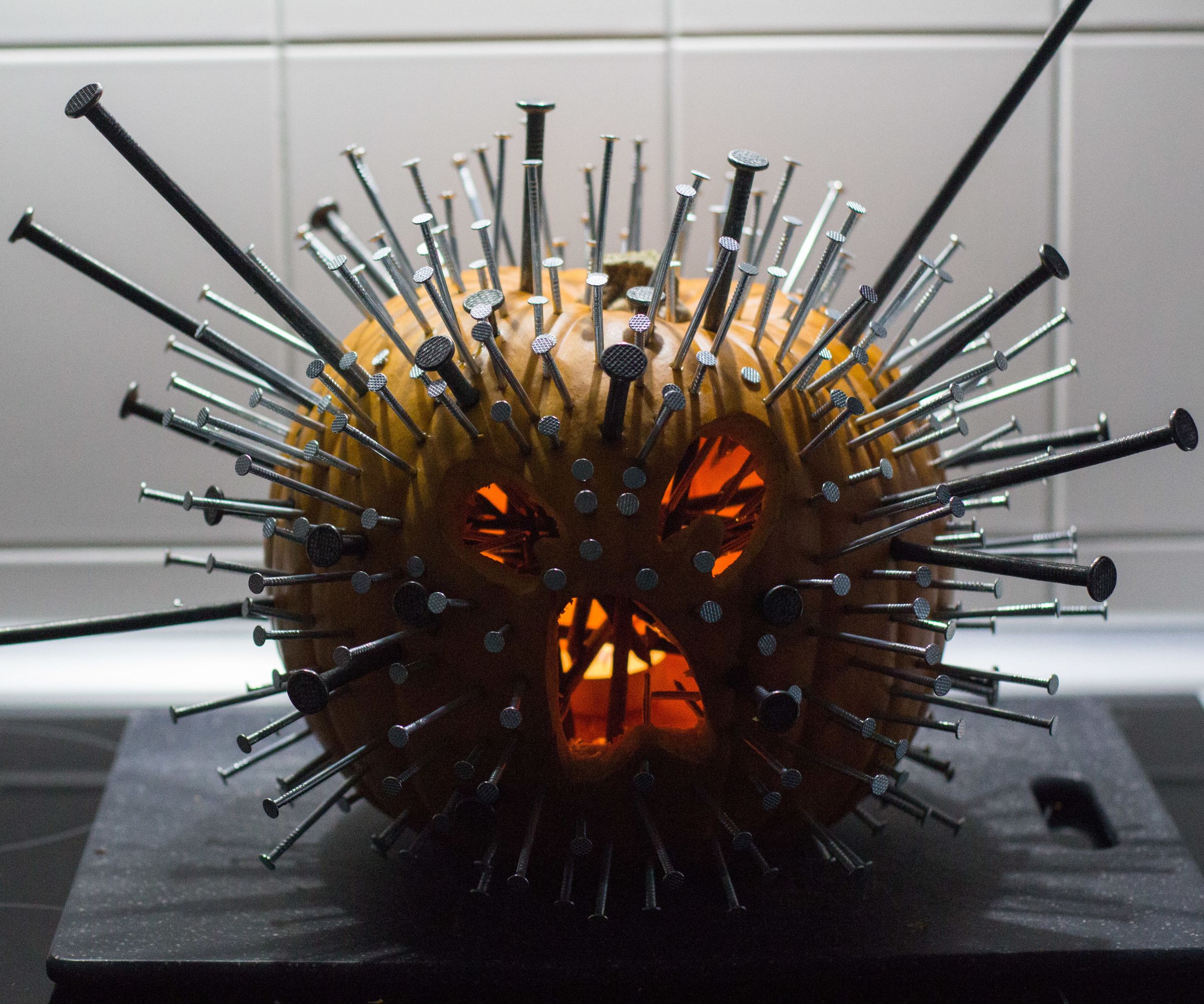 Nailed It! - Scary Blowfish Pumpkin