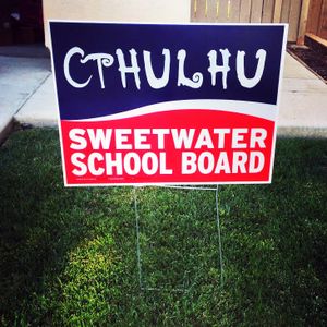 Cthulhu Political Sign