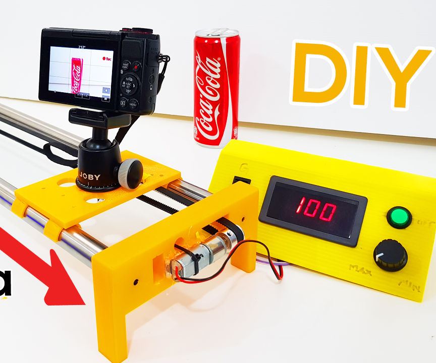 3D Printed Motorized Camera Slider