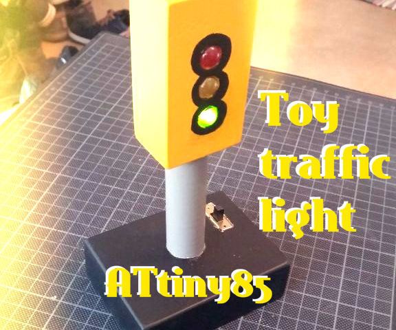 ATtiny85 Toy Traffic Light