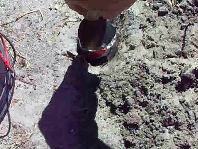 Electricity Generated From 2 Wires Stuck Into the Ground or Dirt