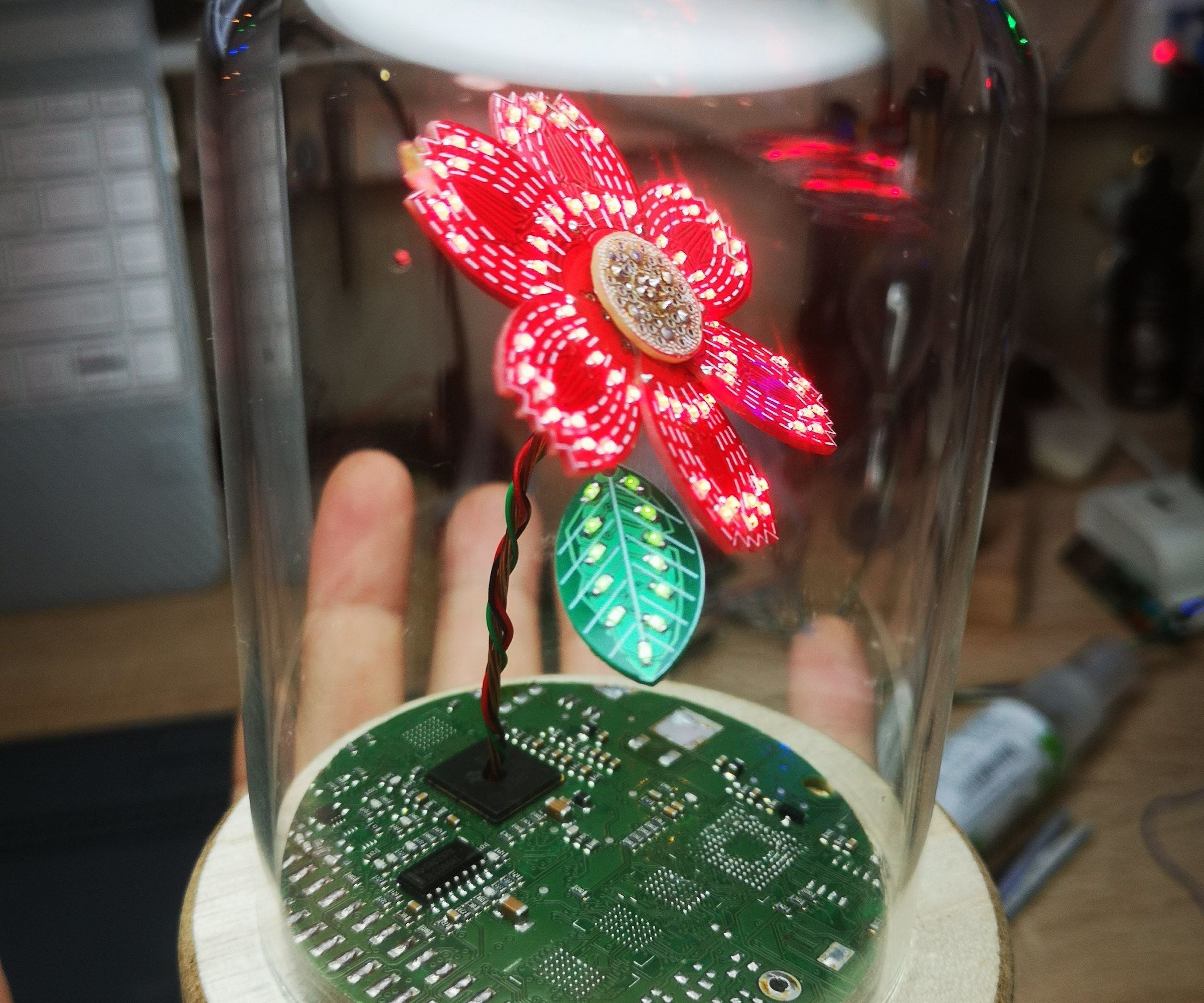 PCB LED Flower