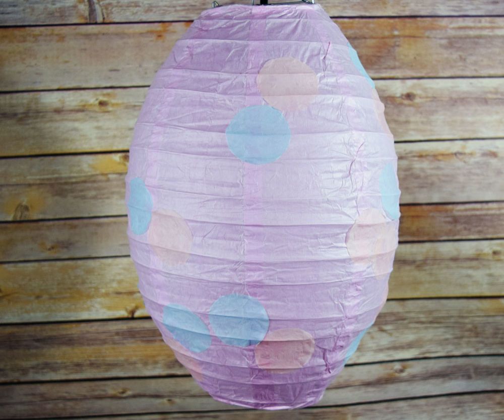 Easter Craft: DIY Polka Dot Easter Egg Paper Lantern