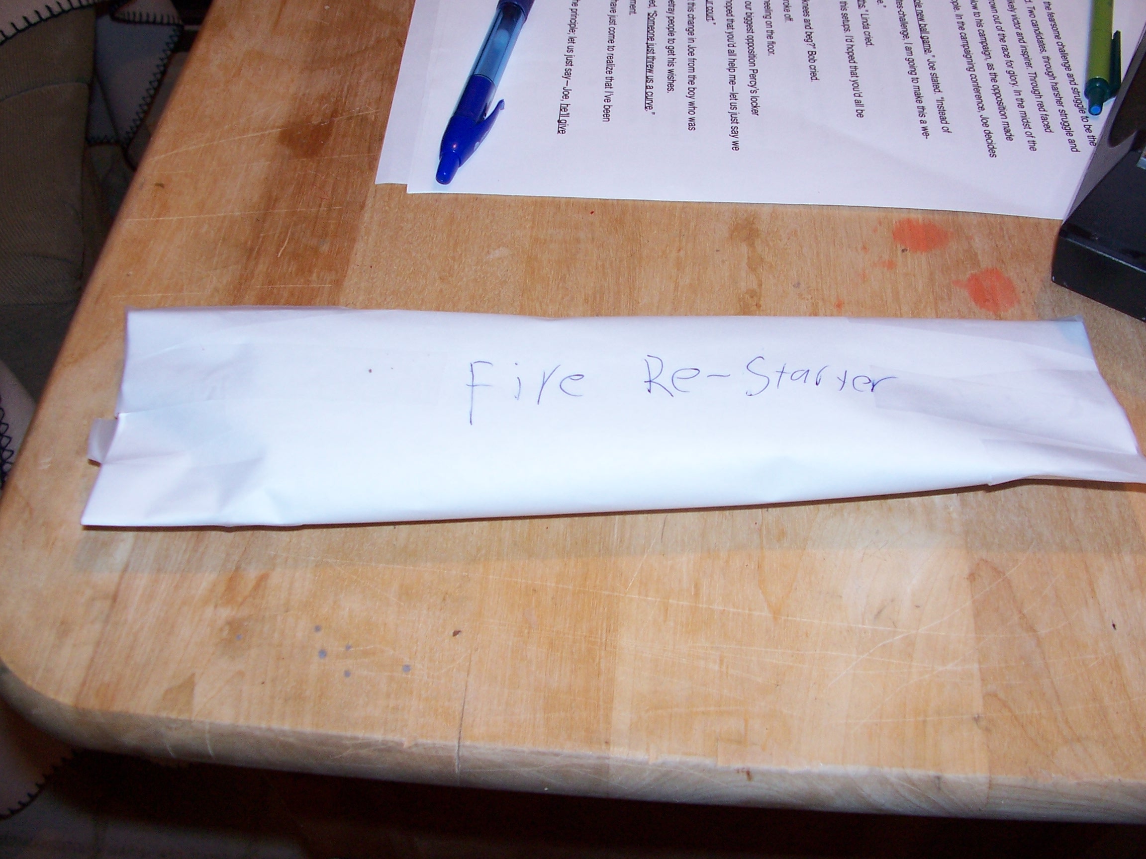 The Amazing "Fire Re-Starter"