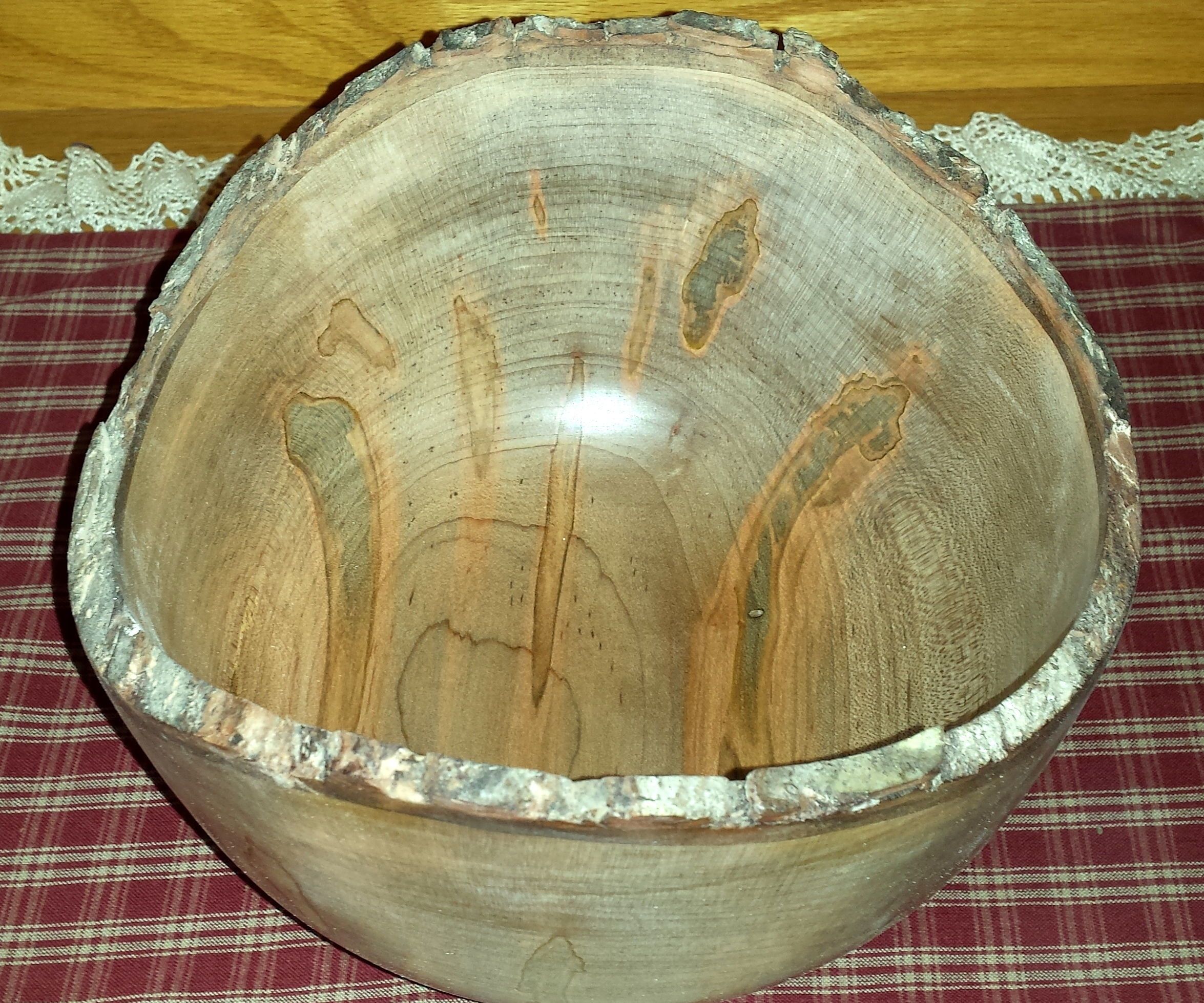 Creating A Natural Bark Edge Wooden Bowl