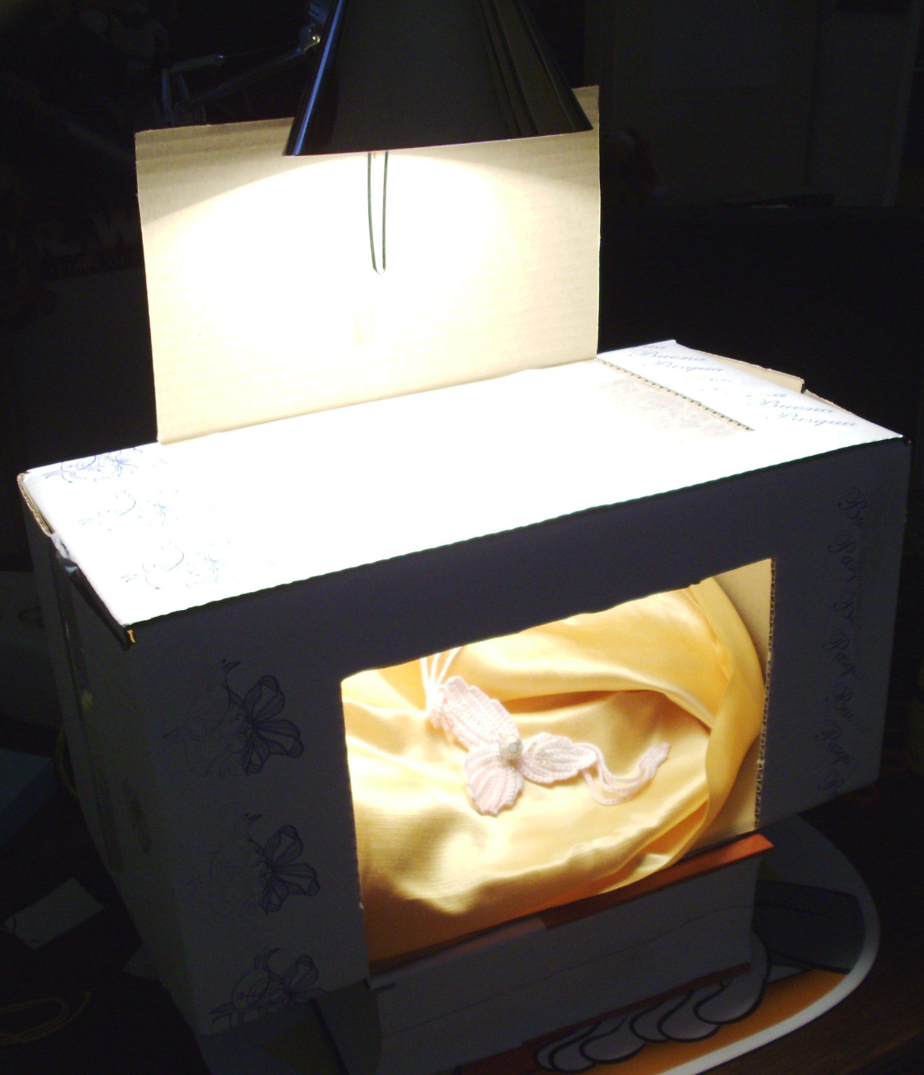 Light box from recycled materials