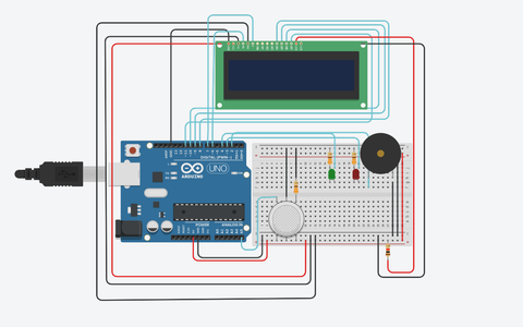 Anay Shah - Gas Detector - Arduino Tinkercad : 5 Steps - Instructables