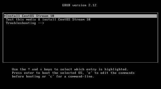 CentOS Stream 10 Installation