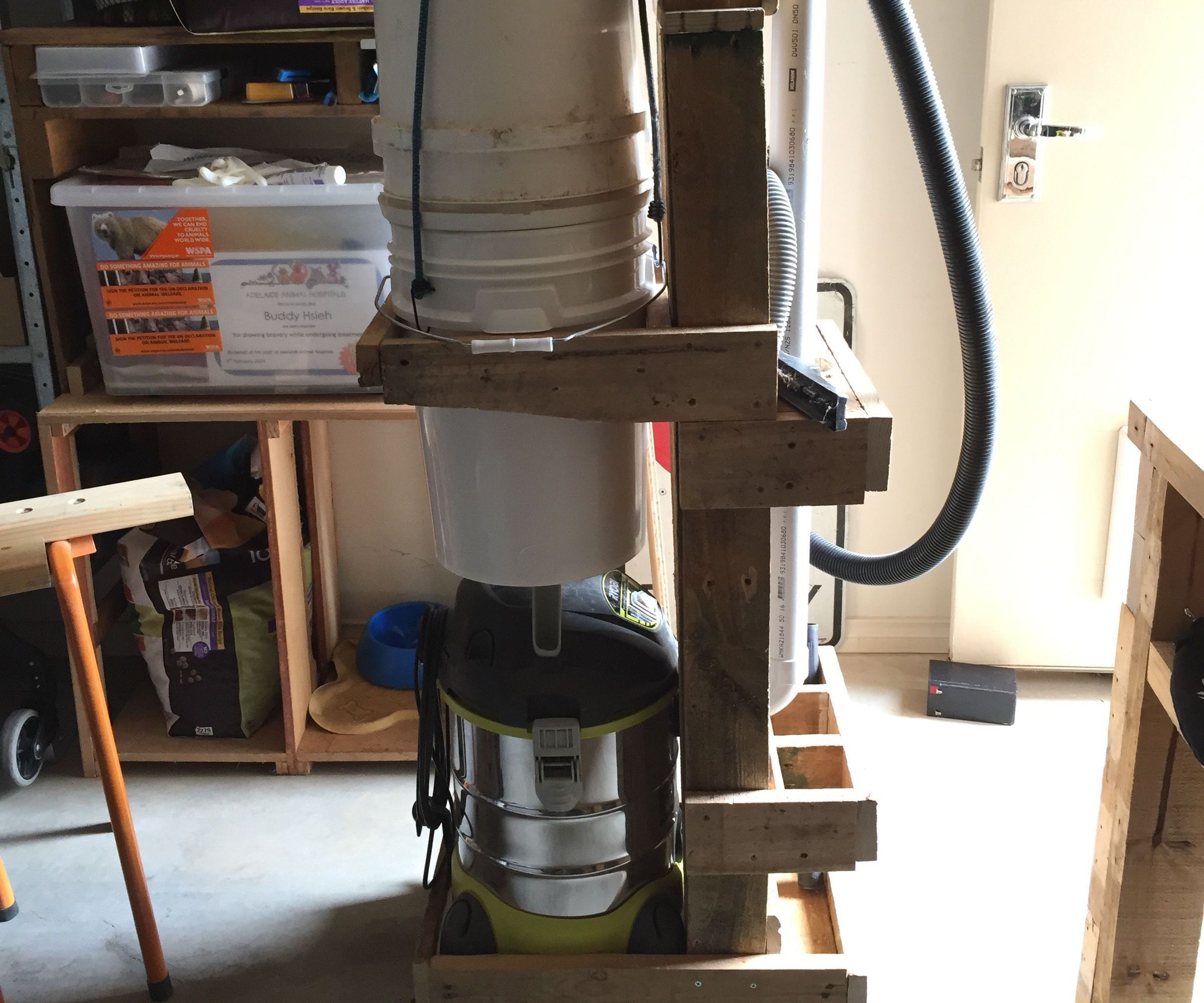 Shop Vac & Cyclone Dust Collection System Cart (Jay Bates Inspired)