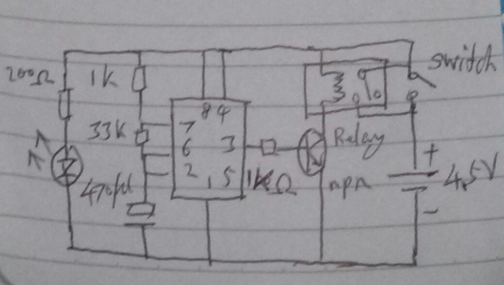 Most power saving light delay circuit