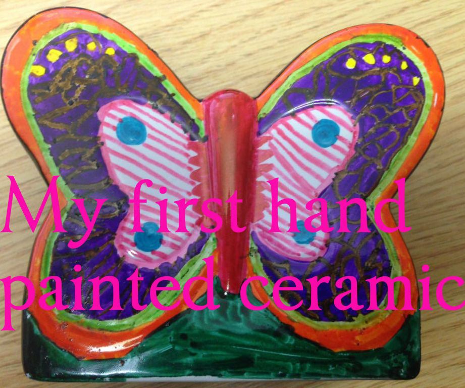 Kids Build - Hand Colouring a Ceramic Butterfly