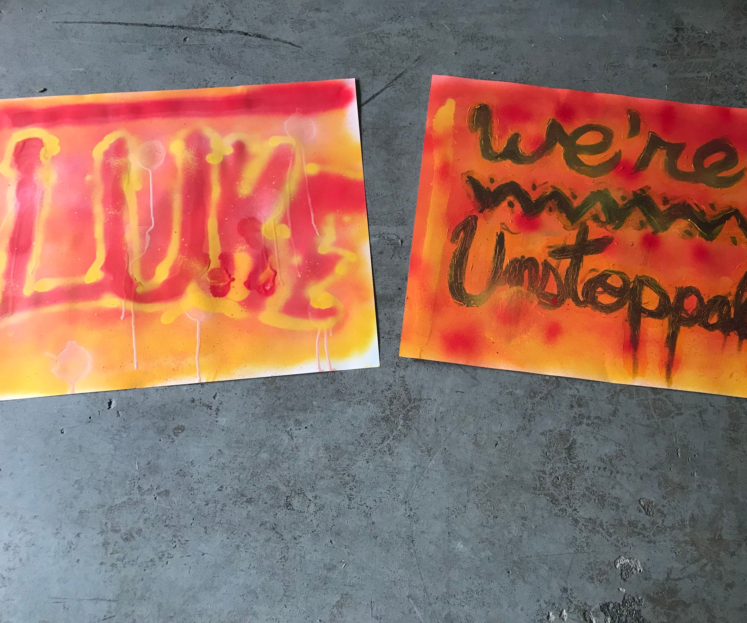 Making a Cool Spray Paint Poster With Your Name or Initials