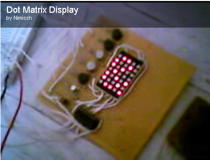 Characters on Dot Matrix Display