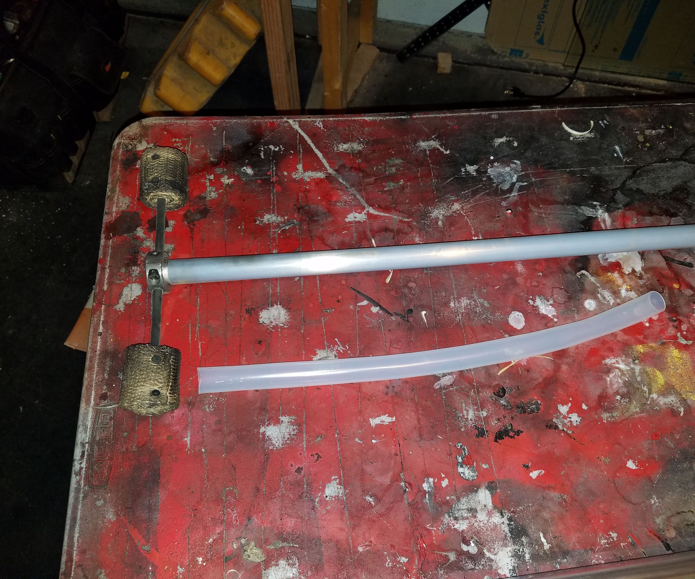 Silicone Grip on Fire Flow Props