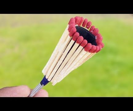 How to Make A Matchstick BlowGun - Matchstick Trick