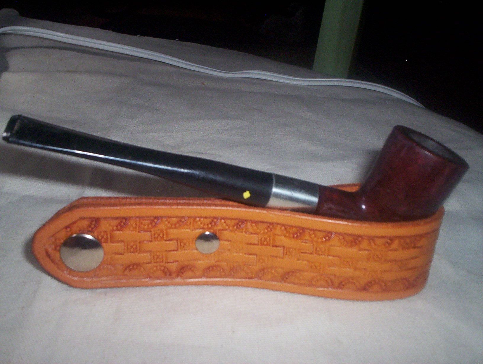 Leather Pipe Display Stand