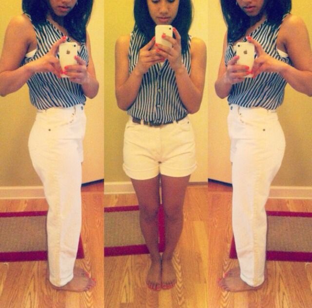 DIY Cheap Cropped Shorts