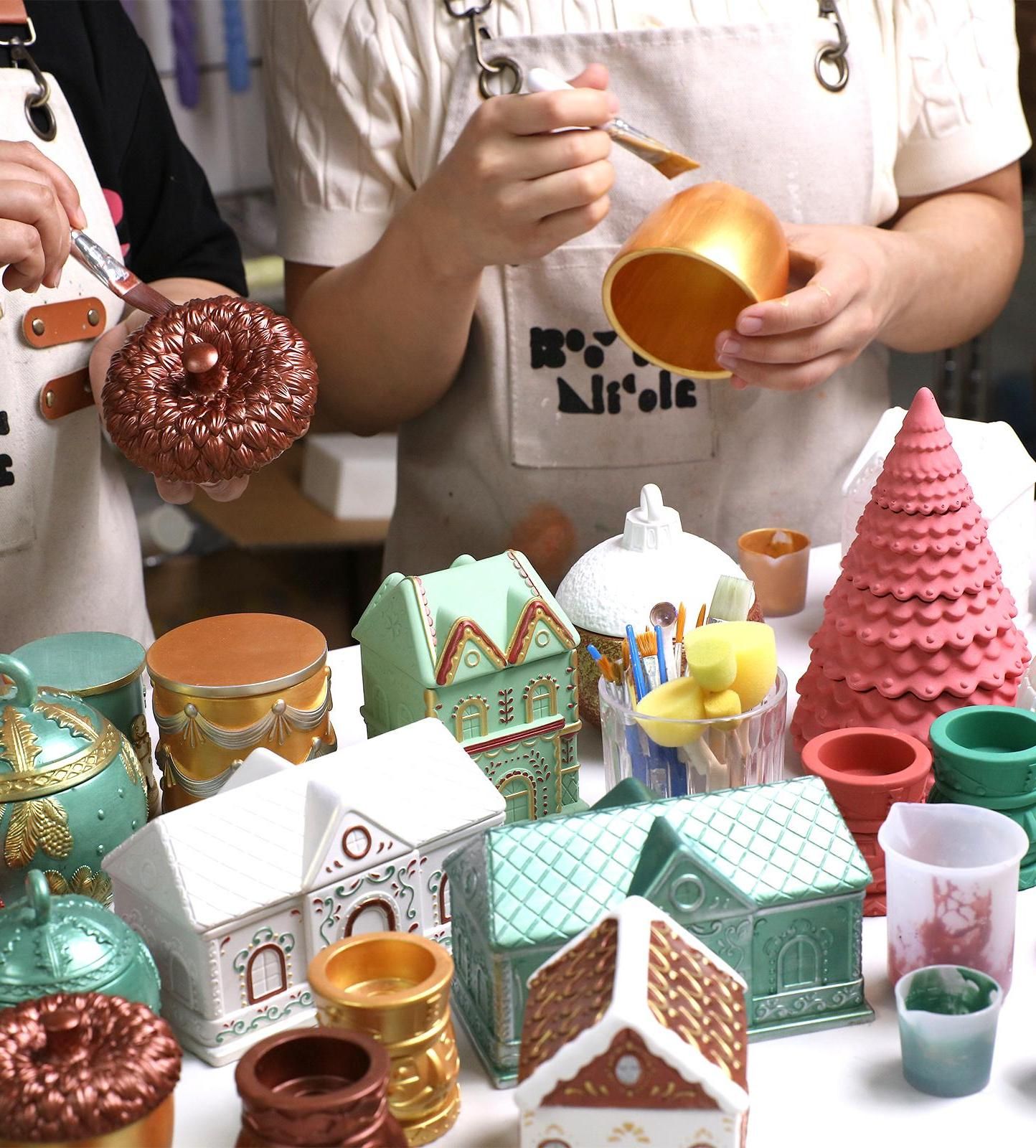 Christmas Glitter Colorable Acrylic Gloss Sealer Varnish With Mica Powder Kit